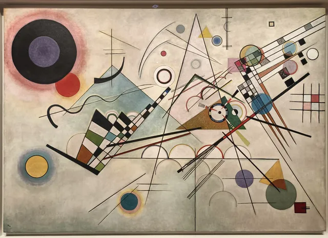 Composição VIII, Kandinsky, 1923 - girar por girar, a inutilidade exuberante como forma pura