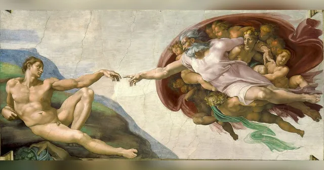 A Criação de Adão, Michelangelo, 1512